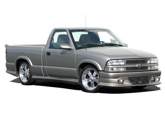 Wings West - 1998-2003 Chevrolet S 10 Extended Cab Custom Style Kit W/Bumper