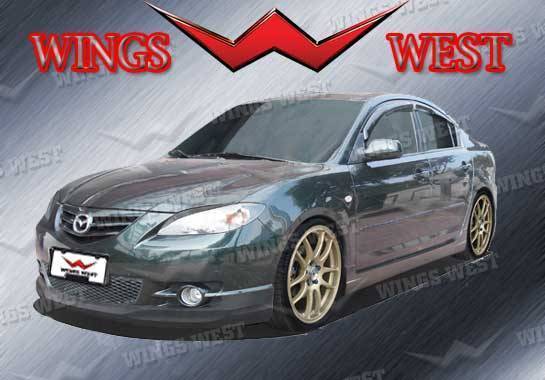 Wings West - 2004-2006 Mazda 3 Hb Vip Front Lip Polyurethane