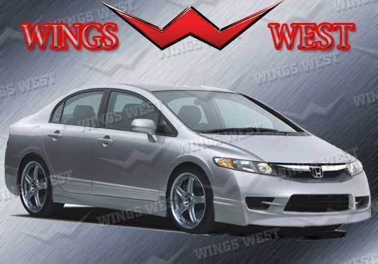 Wings West - 2009-2011 Honda Civic 4 Door Type R Front Lip Polyurethane