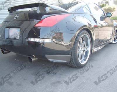 VIS Racing - 2003-2008 Nissan 350Z 2Dr Carbon Fiber Techno R Rear Apron