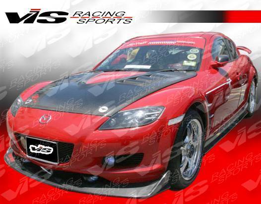 VIS Racing - 2004-2008 Mazda Rx8 2Dr A Spec Carbon Fiber Front Lip