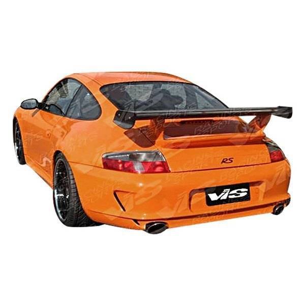 VIS Racing - 2005-2008 Porsche 997 2Dr GT3 Style Conversion Rear Bumper With Dual Exhaust