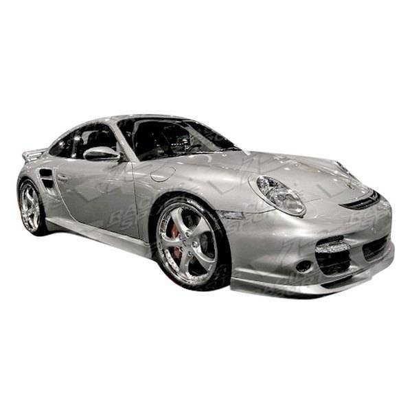 VIS Racing - 2005-2011 Porsche 997 2Dr Turbo Style Front Bumper With Optional A Tech Front Lip