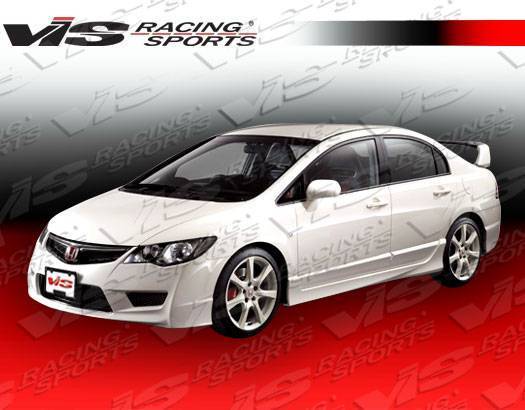 VIS Racing - 2006-2011 Honda Civic 4Dr Jdm Type R Front End Conversion With Techno R Front Lip