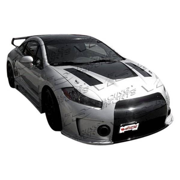 Primed and Ready for Paint Front Plastic Bumper Cover Fascia For 2006-2008 Mitsubishi Eclipse GS GT-P GT SE Spyder Convertible Coupe Hatchback 06-08 With Fog Light Holes MI1000313 6400B274 New 