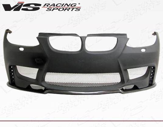 VIS Racing - 2007-2010 BMW E92 Hybrid 1M Style Front Bumper with Carbon Lip