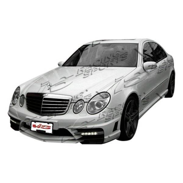 VIS Racing - 2003-2009 Mercedes E Class W211 4Dr Vip Side Skirts