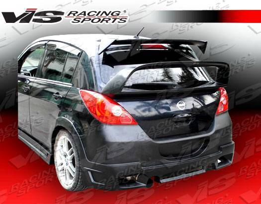 VIS Racing - 2007-2011 Nissan Versa Liftback Rally Rear Mid-Spoiler