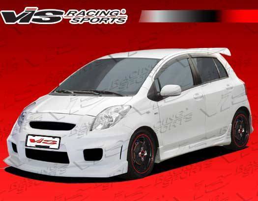 VIS Racing - 2007-2011 Toyota Yaris 4Dr Wings Side Skirts