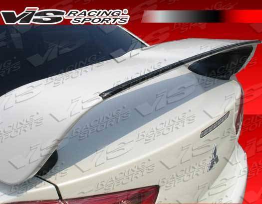 VIS Racing - 2008-2014 Mitsubishi Evo 10 Rally Style Carbon Fiber Spoiler Add-On Trim Molding.