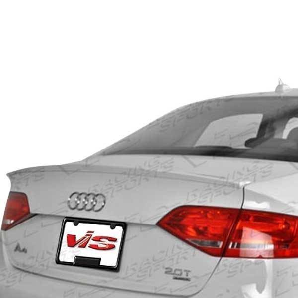 VIS Racing - 2009-2012 Audi A4 4Dr R Tech Rear Spoiler Polyurethane