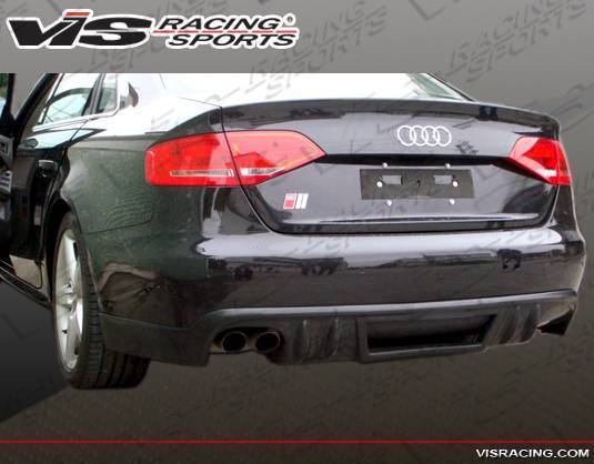 VIS Racing - 2009-2012 Audi A4 4Dr R Tech Rear Diffuser