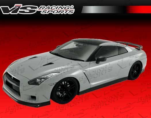 VIS Racing - 2009-2011 Nissan Skyline R35 Gtr Godzilla X Front Bumper With Carbon Front Lip.