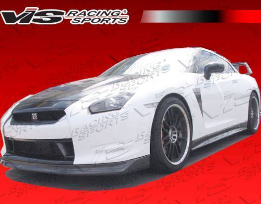 VIS Racing - 2009-2011 Nissan Skyline R35 Gtr Godzilla X Bumper With Dry Carbon Full Lip Kit