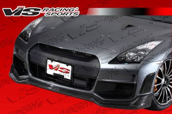 VIS Racing - 2009-2016 Nissan Skyline R35 Gtr 2Dr Tko Front Bumper With Carbon Lip And Center