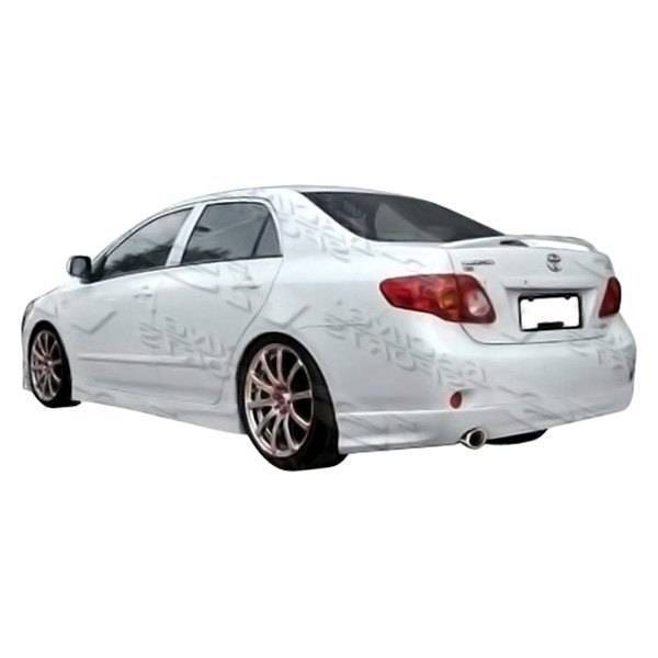 VIS Racing - 2009-2010 Toyota Corolla 4Dr Fuzion Rear Lip Urethane