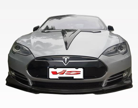 VIS Racing - 2012-2015 Tesla Model S VIP Carbon Fiber Front Lip