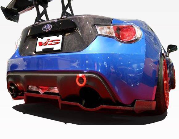 VIS Racing - 2013-2020 Scion FRS 2dr N1 Carbon Rear Diffuser with mounting brackets