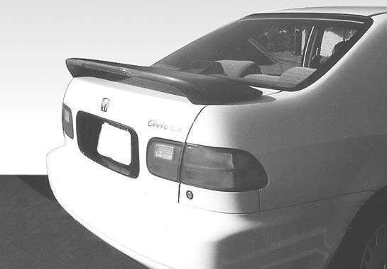 VIS Racing - 1992-1995 Honda Civic 4Dr Factory Style Wing With Light