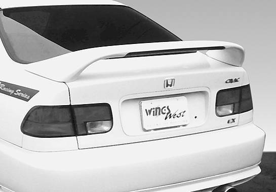 VIS Racing - 1996-2000 Honda Civic 2Dr Coupe Thruster Style Wing With Light