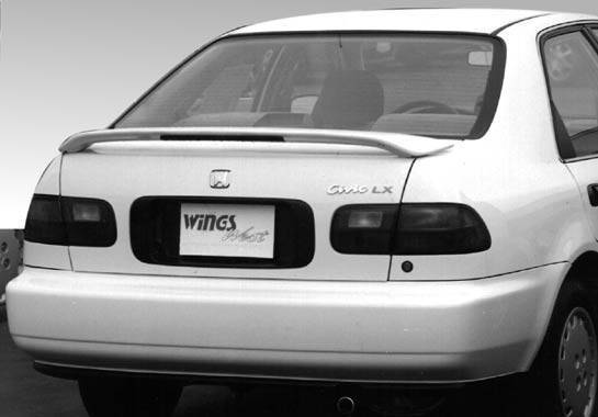 VIS Racing - 1992-1995 Honda Civic 2Dr/4Dr. Factory Style Wing With Light
