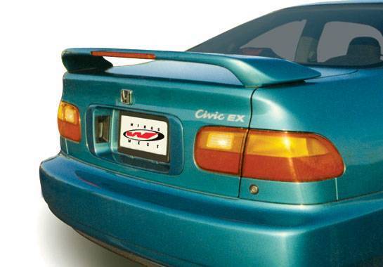 VIS Racing - 1992-1995 Honda Civic Coupe Custom Wing With Light