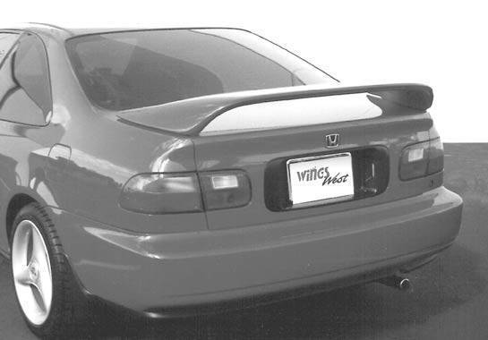 VIS Racing - 1992-1995 Honda Civic Coupe Thruster Style Wing With Light