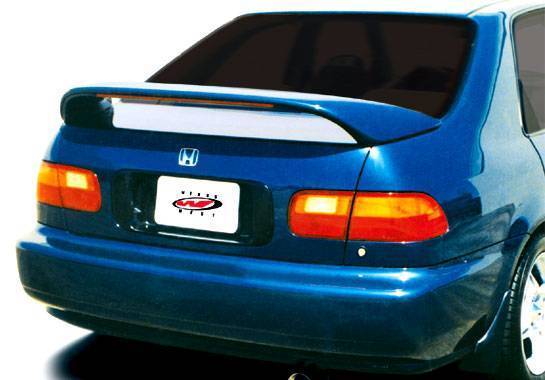 VIS Racing - 1992-1995 Honda Civic 4Dr Thruster Style Wing With Light