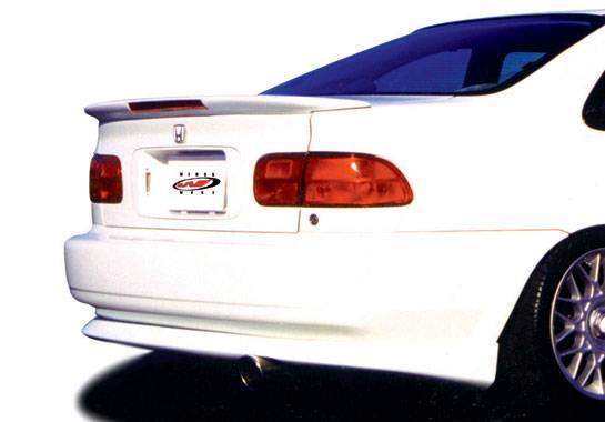 VIS Racing - 1992-1995 Honda Civic Coupe Custom Flushmount Wing With Light