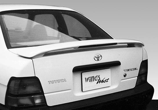 VIS Racing - 1995-1999 Toyota Tercel Factory In Blackhawkin Style Wing With Light