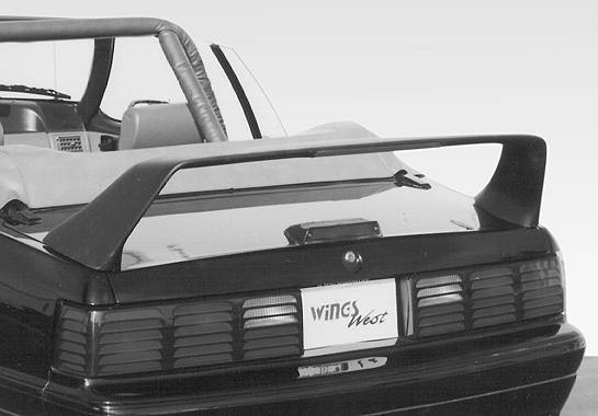 VIS Racing - 1979-1993 Ford Mustang Coupe/Convertible F40 Style Wing With Light