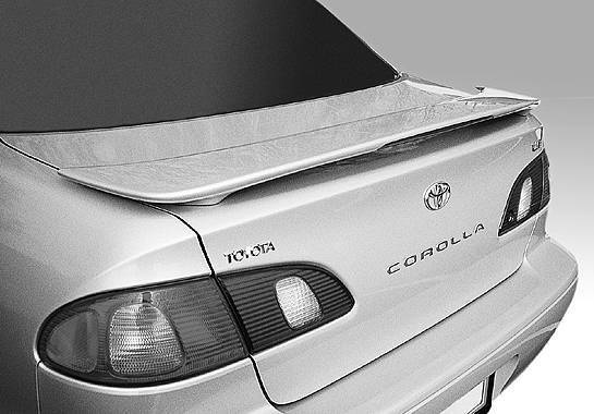 VIS Racing - 1998-2001 Toyota Corolla 98&#39 Factory Style Wing With Light
