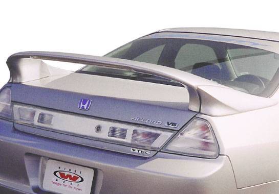 VIS Racing - 1998-2002 Honda Accord 2Dr Custom 3Pc Mid Wing With Light