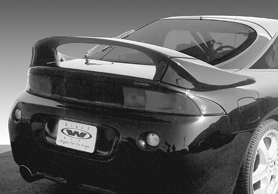 VIS Racing - 1995-1999 Mitsubishi Eclipse Commando Wing With Light