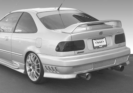 VIS Racing - 1996-2000 Honda Civic 2Dr Factory Style In Si In High Wing With Light