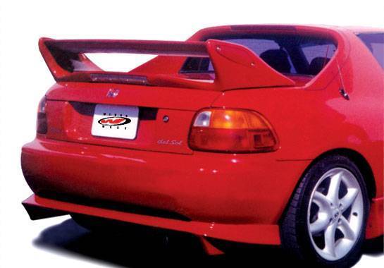 VIS Racing - 1993-1997 Honda Del Sol Adj. Commando Style Wing With Light
