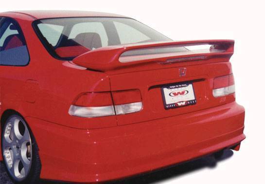 VIS Racing - 1996-2000 Honda Civic 2Dr Coupe Custom Tunnel Twin Wing With Light
