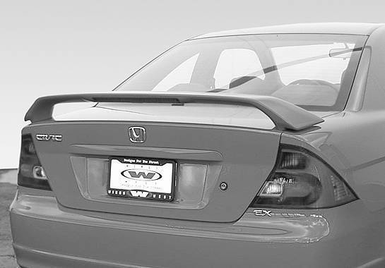 VIS Racing - 2001-2005 Honda Civic Coupe Factory Style Wing With Light