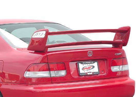 VIS Racing - 1996-2000 Honda Civic 2Dr Coupe Sky-Liner Wing With Light