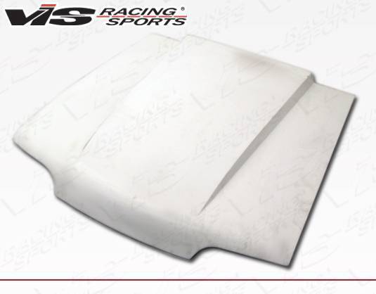 VIS Racing - 1987-1993 Ford Mustang 2Dr Cowl Induction Fiber Glass Hood