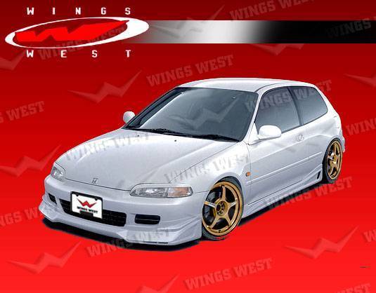 VIS Racing - 1992-1995 Honda Civic 2Dr/Hb Jpc Type B Front Lip Polyurethane