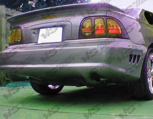VIS Racing - 1994-1998 Ford Mustang 2Dr Stalker Rear Bumper Urethane