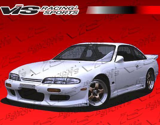 VIS Racing - 1995-1996 Nissan 240Sx 2Dr Ballistix Front Center Grill