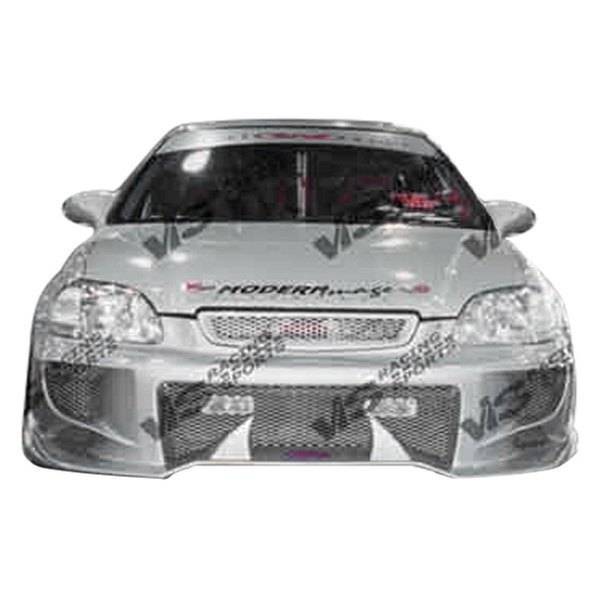 VIS Racing - 1999-2000 Honda Civic 2Dr/4Dr/Hb Invader 4 Front Bumper