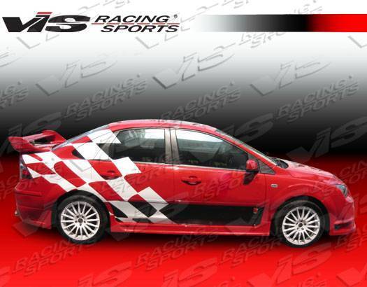 VIS Racing - 2000-2007 Ford Focus 4Dr Fuzion Side Skirts