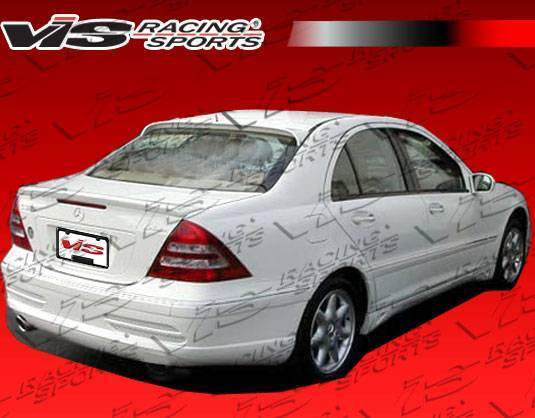 VIS Racing - 2001-2007 Mercedes C- Class W203 4Dr Laser 1 Rear Bumper Single Exh.