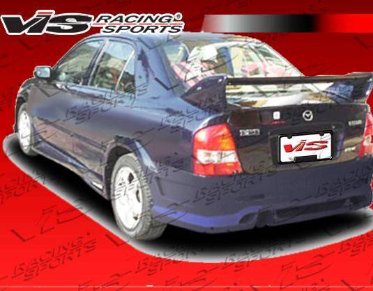 VIS Racing - 2001-2003 Mazda Protege 4Dr Fuzion Rear Bumper