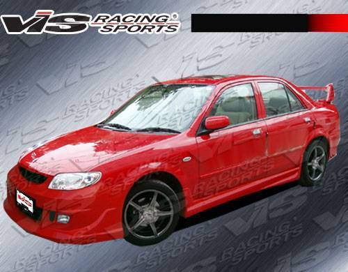 VIS Racing - 2001-2003 Mazda Protege 4Dr Fuzion Side Skirts