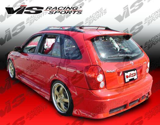 VIS Racing - 2001-2003 Mazda Protege 4Dr Spike Rear Bumper