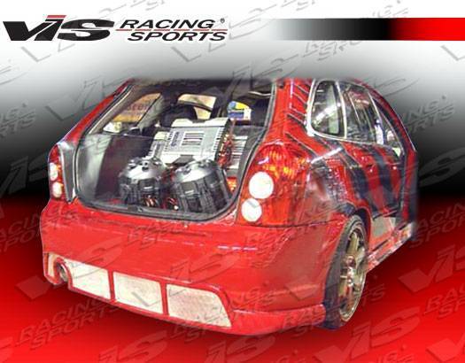 VIS Racing - 2001-2003 Mazda Protege 4Dr Spike Rear Add-On Lip